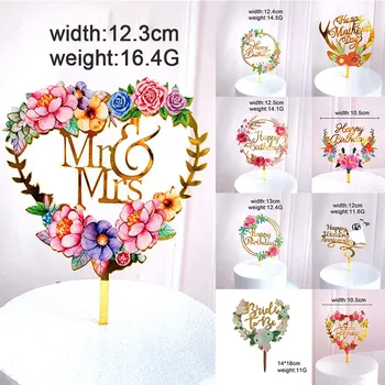 Colored Flowers Happy Birthday Letter Cake Topper Acrylic Birthday Party Dessert Decoration For Baby Shower Baking Supplies
Colored Flowers Happy Birthday Letter Cake Topper Acrylic Birthday Party Dessert Decoration For Baby Shower Baking Supplies