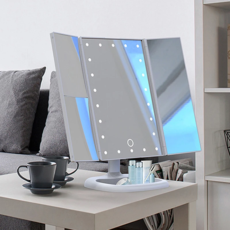 Makeup Interior Design Table Mirror Makeup Mirrors Luminous Portable Bathroom Beauty Cosmetic Magnifying 22 LED USB Home Decor
Makeup Interior Design Table Mirror Makeup Mirrors Luminous Portable Bathroom Beauty Cosmetic Magnifying 22 LED USB Home Decor
