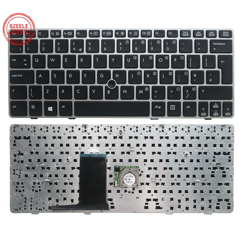 Новая английская клавиатура для ноутбука HP EliteBook 2560 2560p 2570 2570P с серебристой