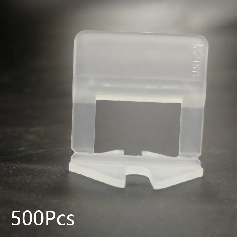 Tile Leveling System 500Pcs ClipsWall Floor Spacer Tiling Tools 1-2mm Durable 
Tile Leveling System 500Pcs ClipsWall Floor Spacer Tiling Tools 1-2mm Durable