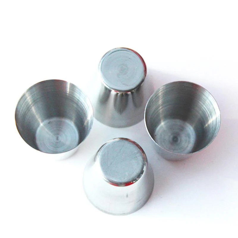 

4pcs/set Polished Mini 30ml Stainless Steel Wine Drinking Shot Glasses Barware Cup With Zipper Cup Sleeve