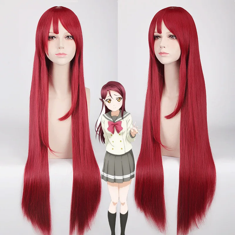 

Anime LoveLive Sunshine Sakurauchi Riko Wig Cosplay Costume Wigs Love Live Aqours Women Long Synthetic Hair Halloween Party Wigs