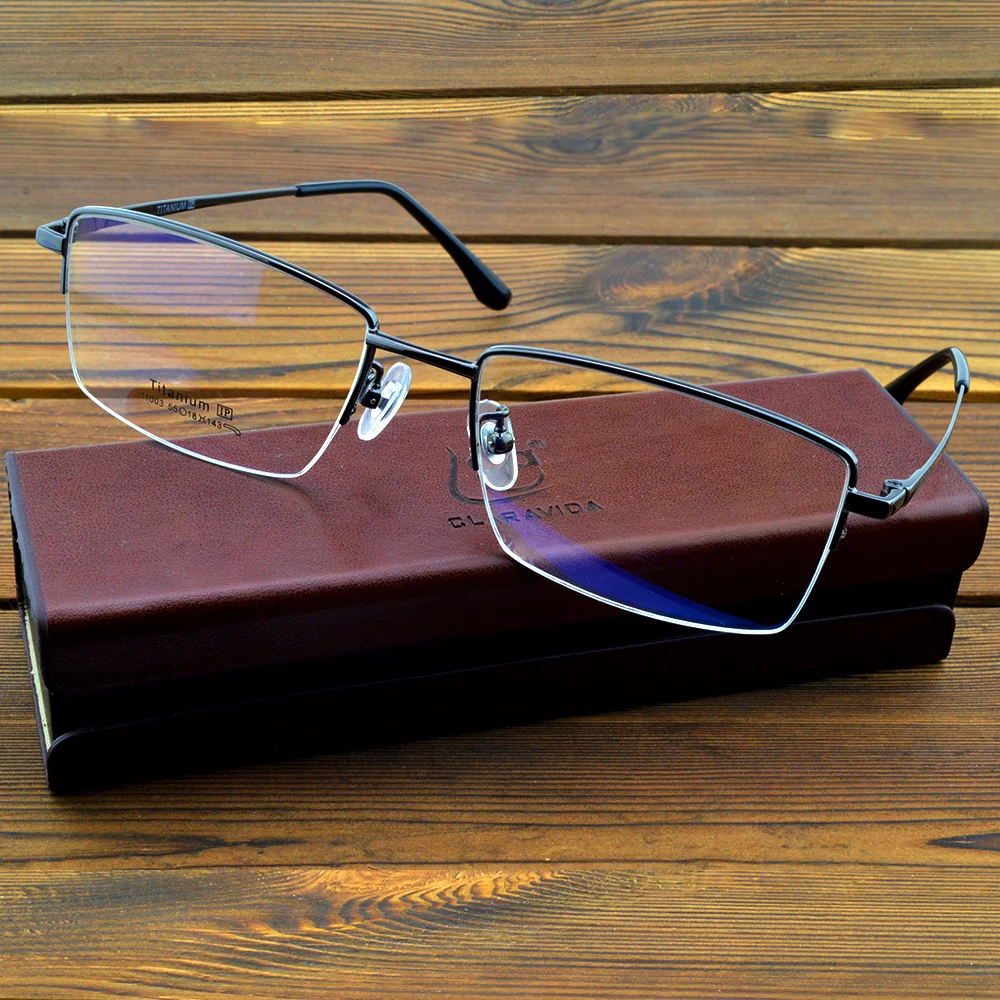 IP Titanium Lightweight Half-rim Rectangle Executive Office Optical Frame Custom Photochromic,Progressive Myopia Reading Glasses
IP Titanium Lightweight Half-rim Rectangle Executive Office Optical Frame Custom Photochromic,Progressive Myopia Reading Glasses