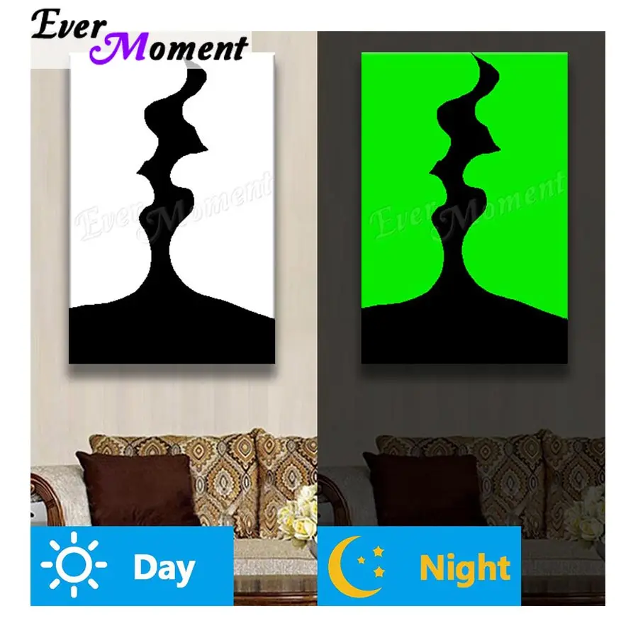 Ever Moment Diamond Painting Full Square Luminous Resin Drill Wall Decoration Kiss Picture Handicraft Diamond Display N003
Ever Moment Diamond Painting Full Square Luminous Resin Drill Wall Decoration Kiss Picture Handicraft Diamond Display N003