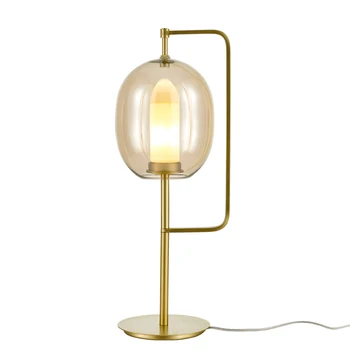 Nordic post-modern table lamp Creative glass simple designer bedroom desktop model room bedside art table lamp
Nordic post-modern table lamp Creative glass simple designer bedroom desktop model room bedside art table lamp