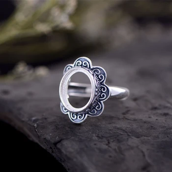 Ring Blank (10x12mm Oval Blank) Adjustable Thai Sterling Silver Ring Base Antique Style Oval Cabochon Ring Setting R508B
Ring Blank (10x12mm Oval Blank) Adjustable Thai Sterling Silver Ring Base Antique Style Oval Cabochon Ring Setting R508B