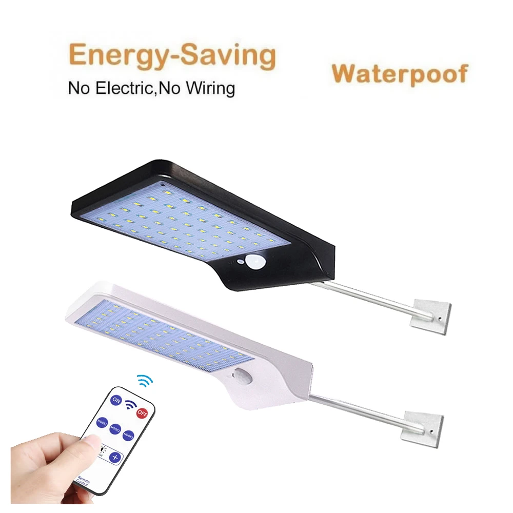 36/48 LED Solar Powered Wall Light PIR Motion Sensor Street 3 Modes 7 Color Outdoor IP65 Waterproof Lamp for Pathway Ga | Лампы и