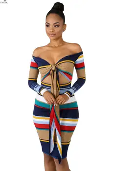 Sexy Dresses Stripe Crop Bow Autumn Winter Womens Dresses Full Sleeve Bodycon Dress Women Bandage Dress Clubwear Mini Dress
Sexy Dresses Stripe Crop Bow Autumn Winter Womens Dresses Full Sleeve Bodycon Dress Women Bandage Dress Clubwear Mini Dress