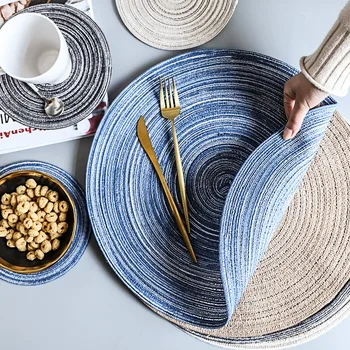 1Pc Round Table Mat Nordic Linen Placemat Coaster Cup Pad Ramie Table Mats for Dining Table Dish Mat Kitchen Table Accessories
1Pc Round Table Mat Nordic Linen Placemat Coaster Cup Pad Ramie Table Mats for Dining Table Dish Mat Kitchen Table Accessories