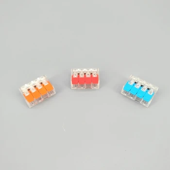 10pcs PCT-414 4 Pin Universal compact wire wiring connector conductor terminal block with lever
10pcs PCT-414 4 Pin Universal compact wire wiring connector conductor terminal block with lever