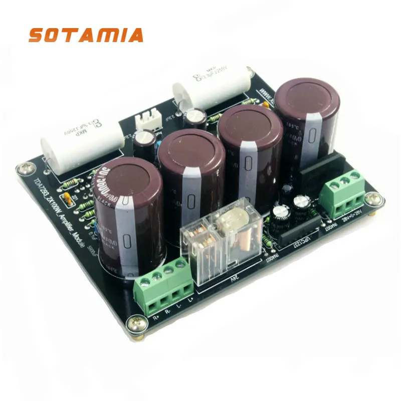SOTAMIA TDA7293 Power Amplifier Audio Board 100Wx2 Dual Channel Stereo Sound Amplificador Speaker Ampliifer Home Theater DIY
SOTAMIA TDA7293 Power Amplifier Audio Board 100Wx2 Dual Channel Stereo Sound Amplificador Speaker Ampliifer Home Theater DIY