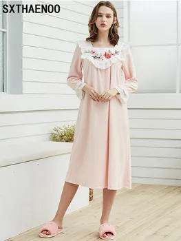 SXTHAENOO Warm Nightgown Winter Sleepwear Velvet Nightgown Women Elegant Nightdress Long Homewear Dress Velvet 
SXTHAENOO Warm Nightgown Winter Sleepwear Velvet Nightgown Women Elegant Nightdress Long Homewear Dress Velvet