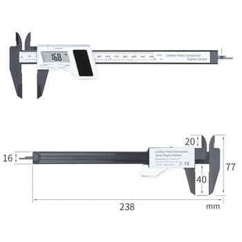 0-150mm Electronic Digital Vernier Caliper Solar Home Jewelry Measuring Ruler Carbon Fiber Automatically Durable
0-150mm Electronic Digital Vernier Caliper Solar Home Jewelry Measuring Ruler Carbon Fiber Automatically Durable