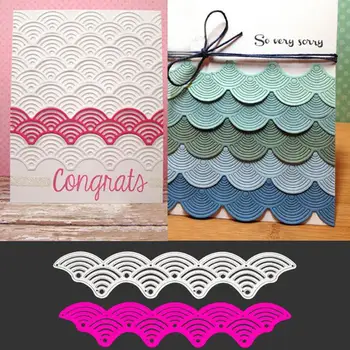Wave Silvery Cutting Stencil Cutting Dies Embossing Card Novelty Paper Crafts DIY Office Delicate Fun Album Kids Home
Wave Silvery Cutting Stencil Cutting Dies Embossing Card Novelty Paper Crafts DIY Office Delicate Fun Album Kids Home