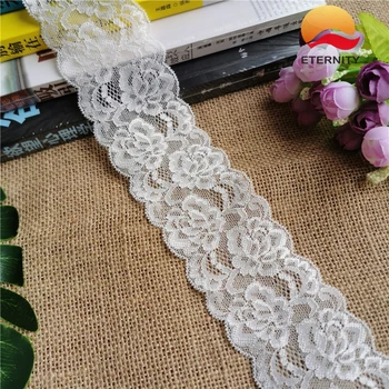 S1027*6CM*S1363 Lace elastic lace fabric ribbon for fabric wedding elastic lace decoration white large edge
S1027*6CM*S1363 Lace elastic lace fabric ribbon for fabric wedding elastic lace decoration white large edge
