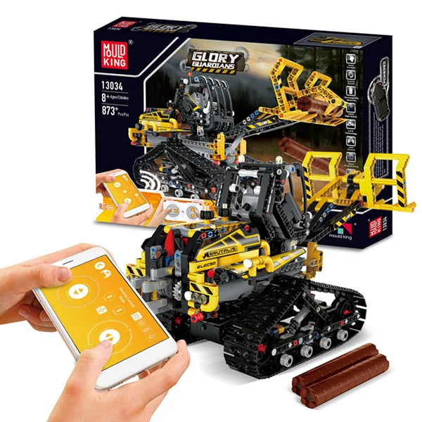 Mould King Intelligent Programming APP Control Engineering Construction Brushed Motor USB Charging Vehicle Building Block Set
Mould King Intelligent Programming APP Control Engineering Construction Brushed Motor USB Charging Vehicle Building Block Set