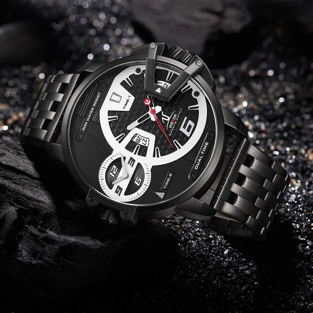 WEIDE Men's Watches Relogio Masculino Leather Strap Sport Military White Dial Water Movement Analog Quartz Wristwatch Men Watch
WEIDE Men's Watches Relogio Masculino Leather Strap Sport Military White Dial Water Movement Analog Quartz Wristwatch Men Watch