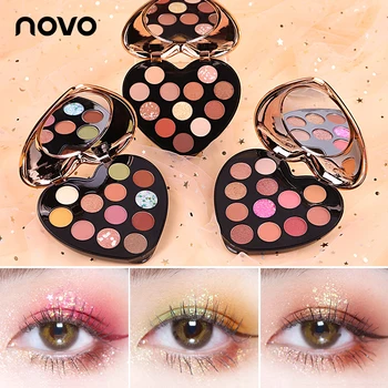 NOVO heart-shaped 12-color eyeshadow disc is naturally full and three-dimensional color rendering makeup lasting
NOVO heart-shaped 12-color eyeshadow disc is naturally full and three-dimensional color rendering makeup lasting