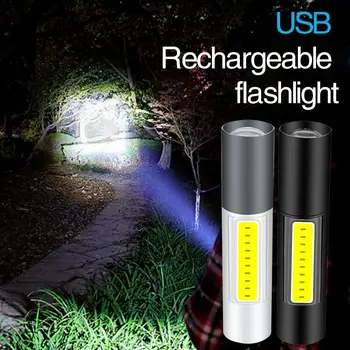 Portable USB Flashlight Rechargeable LED Mini Flashlight Waterproof Mini Torch flashlight Lamp Built-in Lithium Battery with USB
Portable USB Flashlight Rechargeable LED Mini Flashlight Waterproof Mini Torch flashlight Lamp Built-in Lithium Battery with USB