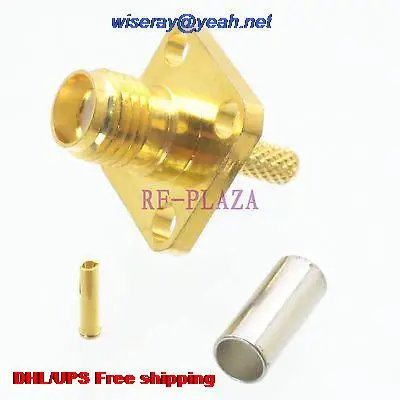 DHL/EMS 500pcs Connector SMA female jack 4-holes flange crimp RG174 RG316 LMR100 cable -A3
DHL/EMS 500pcs Connector SMA female jack 4-holes flange crimp RG174 RG316 LMR100 cable -A3
