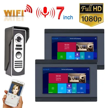 7'' TFT LCD Wired wifi Video Door Phone Visual Video Intercom Speakerphone Intercom System With Outdoor 1080P IR Camera
7'' TFT LCD Wired wifi Video Door Phone Visual Video Intercom Speakerphone Intercom System With Outdoor 1080P IR Camera