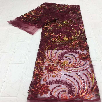 Flower Pattern Sequins Lace Fabrics Embroidery African French Tulle Lace Fabrics Sequence Laces Nigerian Mesh Lace
Flower Pattern Sequins Lace Fabrics Embroidery African French Tulle Lace Fabrics Sequence Laces Nigerian Mesh Lace