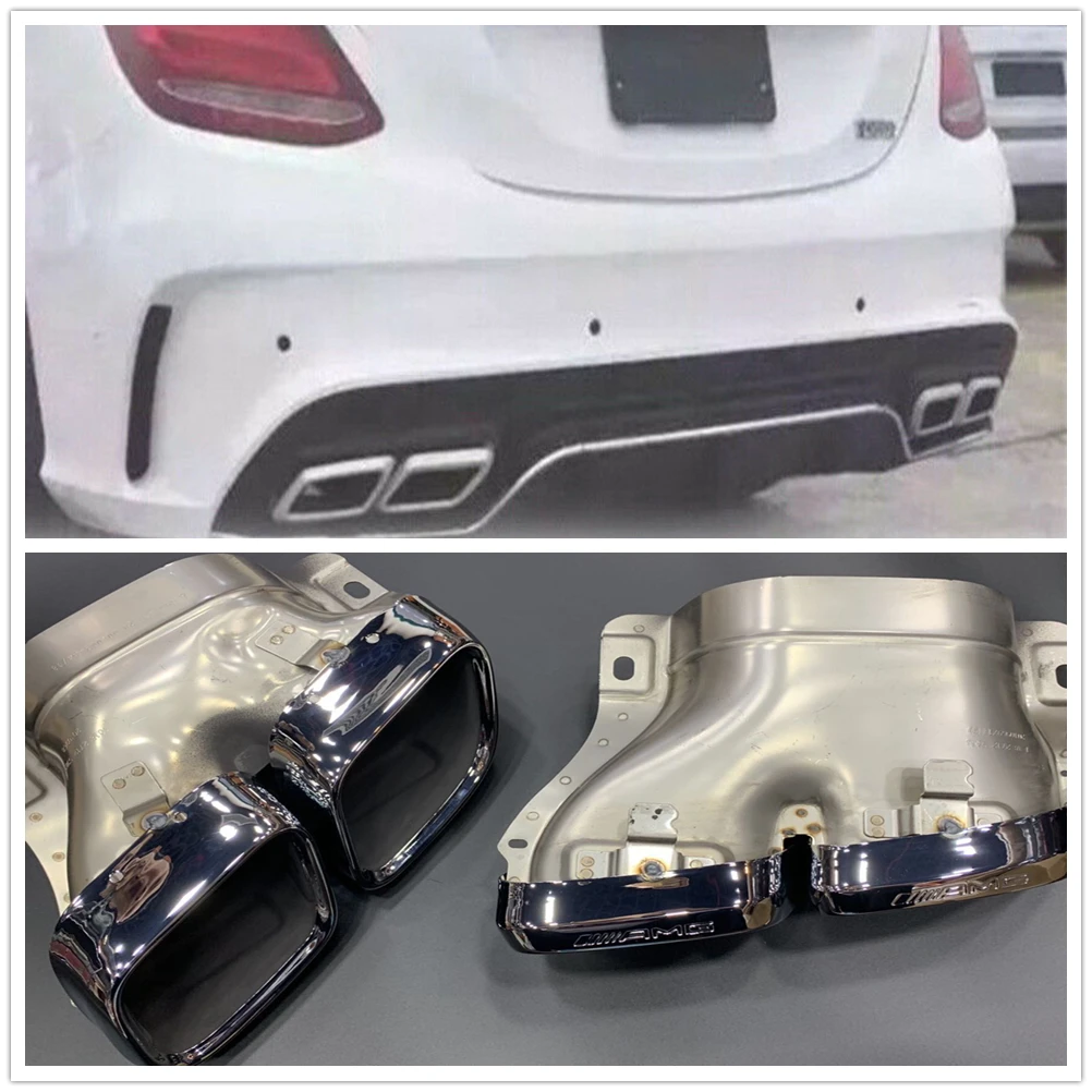 Quad Square Exhaust Pipe Muffler Tip For Mercedes Benz C W205 C200 C250 A Silver
Quad Square Exhaust Pipe Muffler Tip For Mercedes Benz C W205 C200 C250 A Silver