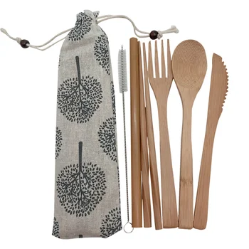 Reusable Bamboo Cutlery Set Portable Tableware Wooden Cutlery Fork Spoon Knife Set for Travel Utensil Set
Reusable Bamboo Cutlery Set Portable Tableware Wooden Cutlery Fork Spoon Knife Set for Travel Utensil Set