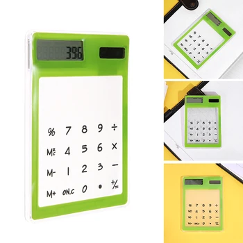 Transparent Plastic Solar-powered Scientific Calculator Ultra-thin 80x120mm For School Stationery Home Office Supplies 4 Colors
Transparent Plastic Solar-powered Scientific Calculator Ultra-thin 80x120mm For School Stationery Home Office Supplies 4 Colors