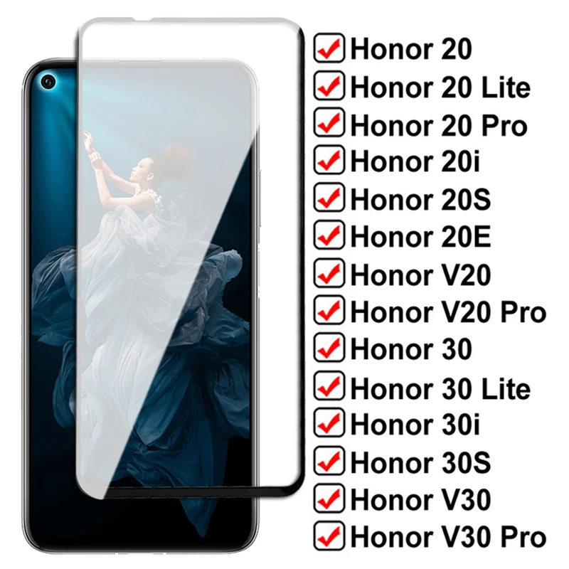 Закаленное защитное стекло 9D для Honor View 20 20i 20S 20E V20 пленка экрана honor 30 Lite 30i 30S V30 Pro |