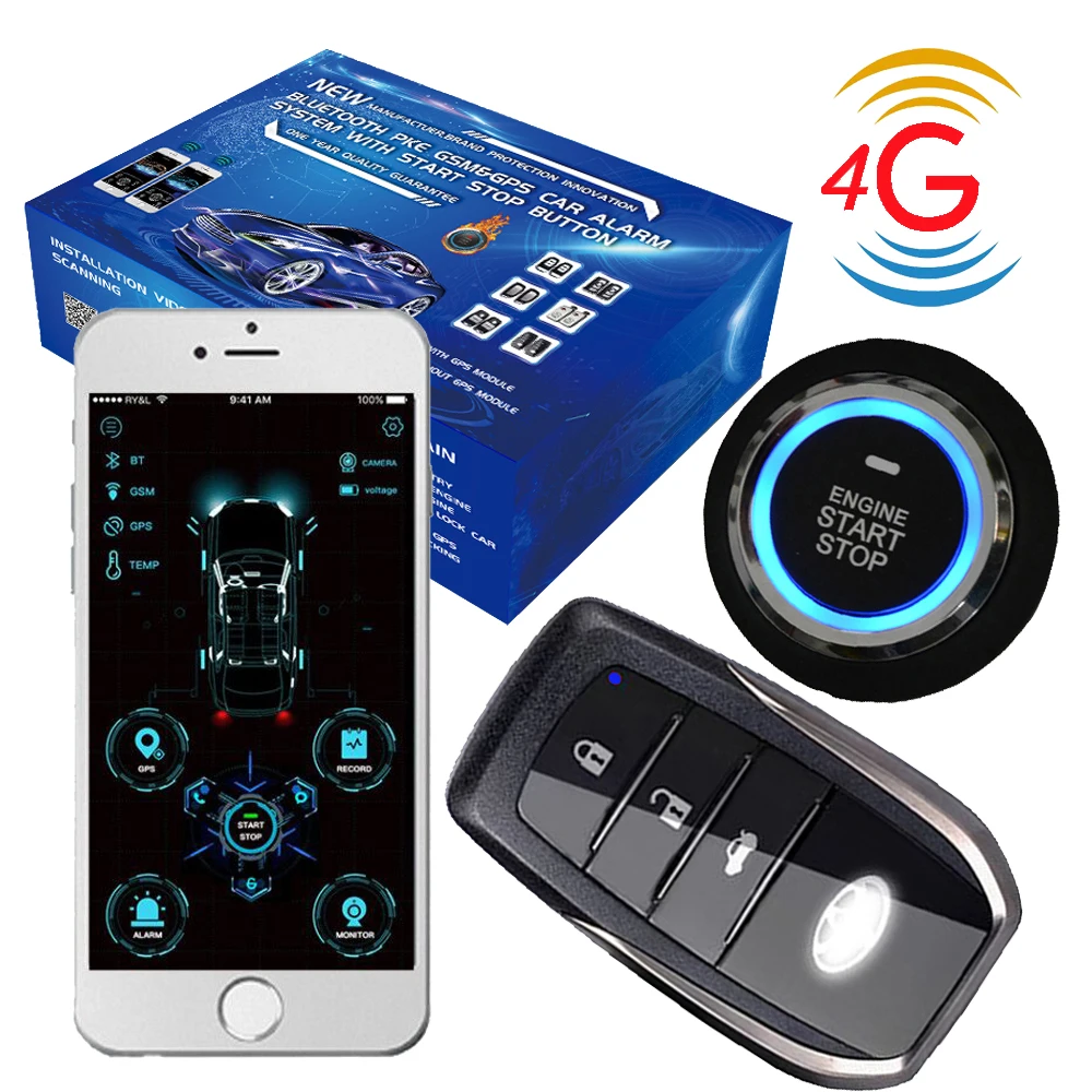 Bluetooth Keyless Entry system Smart Pke Remote Starter Engine Start Stop cardot 4g Car Alarms
Bluetooth Keyless Entry system Smart Pke Remote Starter Engine Start Stop cardot 4g Car Alarms