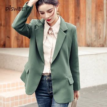 Korean Autumn Lace Suit Woman Temperament Suit Collar Long Sleeve Solid Suit Women Simple Warm Slim Suit Jacket Ladies 2019
Korean Autumn Lace Suit Woman Temperament Suit Collar Long Sleeve Solid Suit Women Simple Warm Slim Suit Jacket Ladies 2019