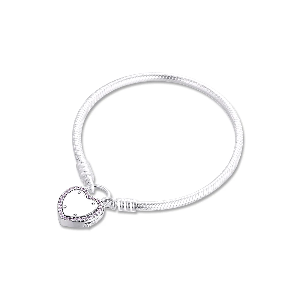 100% 925 Sterling Silver Lock Your Promise Bracelet Heart Clasp Charm Bracelets for Women Original Jewelry Pulseras Mujer
100% 925 Sterling Silver Lock Your Promise Bracelet Heart Clasp Charm Bracelets for Women Original Jewelry Pulseras Mujer