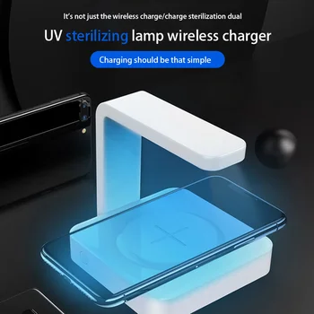 Phone UV Sanitizer Wireless Fast Charging Portable Phone Ultraviolet Disinfection Lamp Cellphone UV Sterilizer Charger
Phone UV Sanitizer Wireless Fast Charging Portable Phone Ultraviolet Disinfection Lamp Cellphone UV Sterilizer Charger