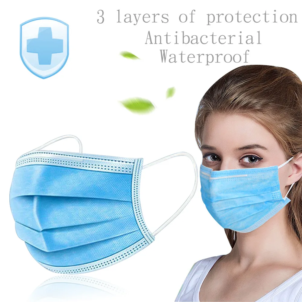 50 bags 3 layers non-woven dust mask thickened disposable mask protective mask
50 bags 3 layers non-woven dust mask thickened disposable mask protective mask