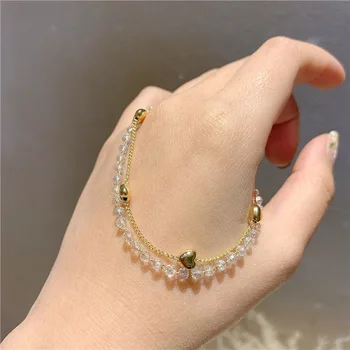 2020 Korean New Design Fashion Jewelry Multilayer White Crystal Bead Chain Love Women Elegant Bracelet
2020 Korean New Design Fashion Jewelry Multilayer White Crystal Bead Chain Love Women Elegant Bracelet
