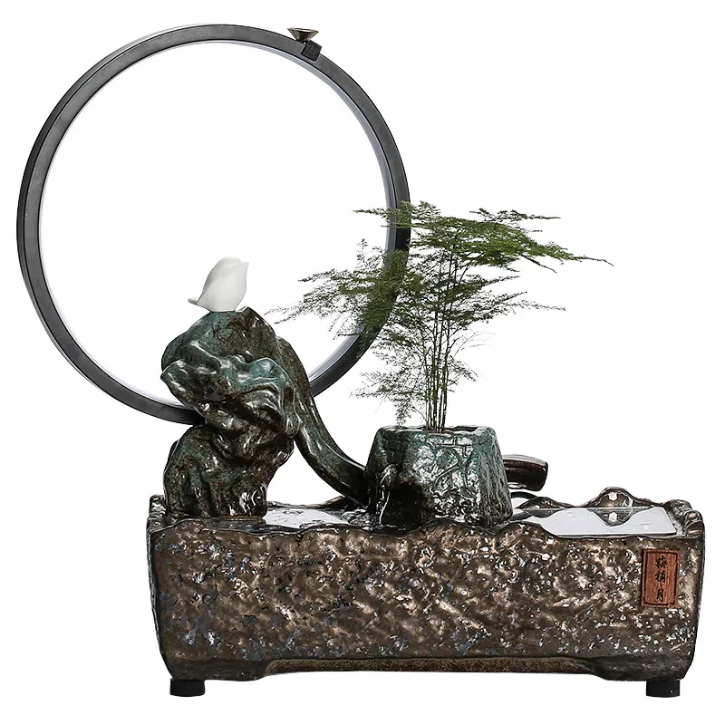 Ceramic Water Purifier Decoration Fortune Zen Living Room Decoration Home Humidifier Atomization Backflow Incense Burner
Ceramic Water Purifier Decoration Fortune Zen Living Room Decoration Home Humidifier Atomization Backflow Incense Burner