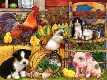 JMINE Div 5D Farm Animals Dog Cat pig rooster Full Diamond Painting cross stitch kits art Scenic 3D paint by diamonds
JMINE Div 5D Farm Animals Dog Cat pig rooster Full Diamond Painting cross stitch kits art Scenic 3D paint by diamonds