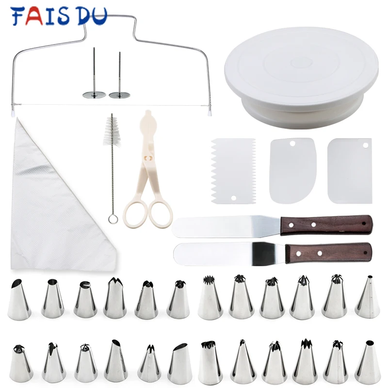 Set Of Cake Turntable Decoration Tools Spatula Scraper Brush Disposable Pastry Bag Scissors Decorative Nails 24 Mouths
Set Of Cake Turntable Decoration Tools Spatula Scraper Brush Disposable Pastry Bag Scissors Decorative Nails 24 Mouths