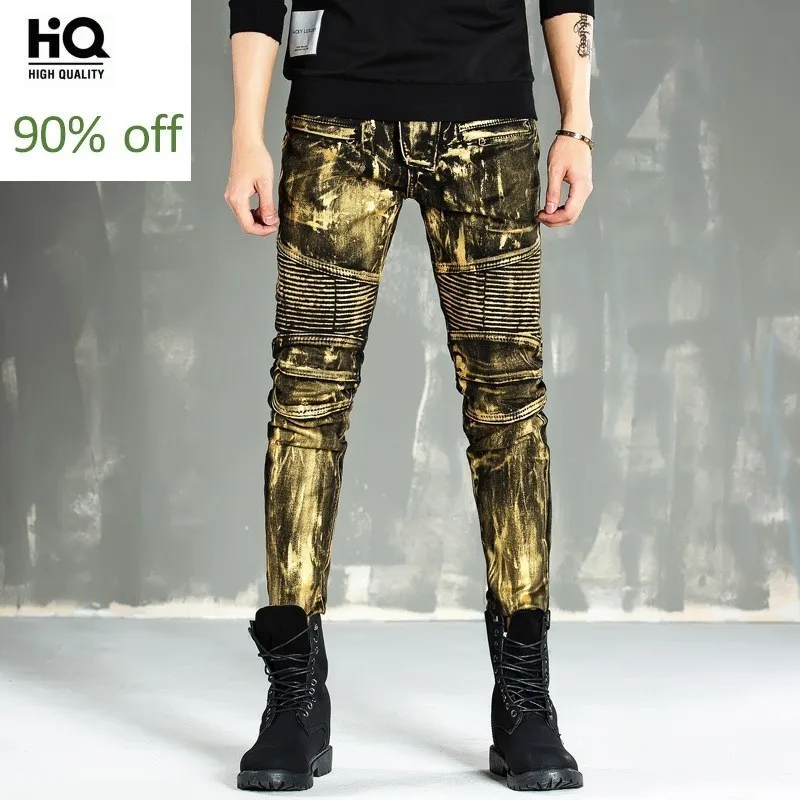 Streetwear Vaqueros Hombre New Fashion Spring Motor Men's Jeans Full Length Slim Fit Denim Pants Men Jean Homme Plus Size
Streetwear Vaqueros Hombre New Fashion Spring Motor Men's Jeans Full Length Slim Fit Denim Pants Men Jean Homme Plus Size