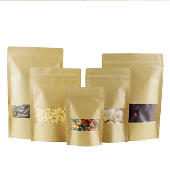 50 Pcs Food Seal bag Sturdy Candy Nut Bag Kraft Paper Food Fresh Keeping Bag Self Seal Zipper Ziplock Packing Food Packaging
50 Pcs Food Seal bag Sturdy Candy Nut Bag Kraft Paper Food Fresh Keeping Bag Self Seal Zipper Ziplock Packing Food Packaging