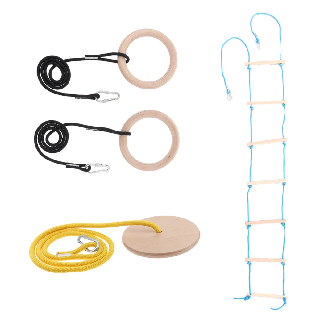 Outdoor Playground Kit Climbing Ladders Gymnastics Rings Disc Swings
Outdoor Playground Kit Climbing Ladders Gymnastics Rings Disc Swings