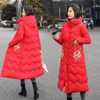 2019 New Winter Women Jacket High Quality Long Woman Coat Hooded Female Parkas Stylish Women's Clothing Embroidery Red Warmly
2019 New Winter Women Jacket High Quality Long Woman Coat Hooded Female Parkas Stylish Women's Clothing Embroidery Red Warmly
