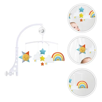 

1 Pc Cute Lovely Chic Appeasing Rattle Toy Bed Bell Plaything Rainbow Toy Music Plaything for Newborn Kids Baby Infant