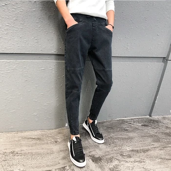 Winter Men Jeans Korean Patchwork Design Slim Fit Denim Pants Men All Match Casual Trousers Men Pantalones black/blue
Winter Men Jeans Korean Patchwork Design Slim Fit Denim Pants Men All Match Casual Trousers Men Pantalones black/blue