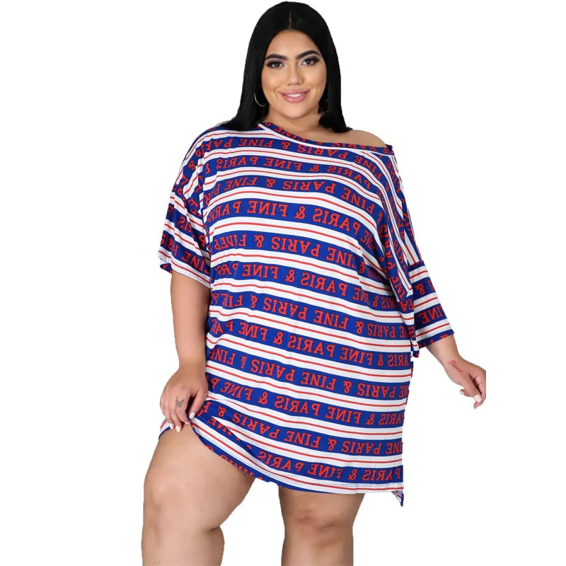 2XL-6XL 2022 summer plus size dress fashion casual sexy stripe printing loose short sleeve mini dresses Wholesale Dropshipping
2XL-6XL 2022 summer plus size dress fashion casual sexy stripe printing loose short sleeve mini dresses Wholesale Dropshipping