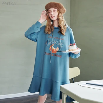 ARTKA 2020 Autumn Winter New Women Dress Fashion Print Casual Dresses Loose Long Sleeve Ruffles Hooded Dress For Women LA20002D 
ARTKA 2020 Autumn Winter New Women Dress Fashion Print Casual Dresses Loose Long Sleeve Ruffles Hooded Dress For Women LA20002D