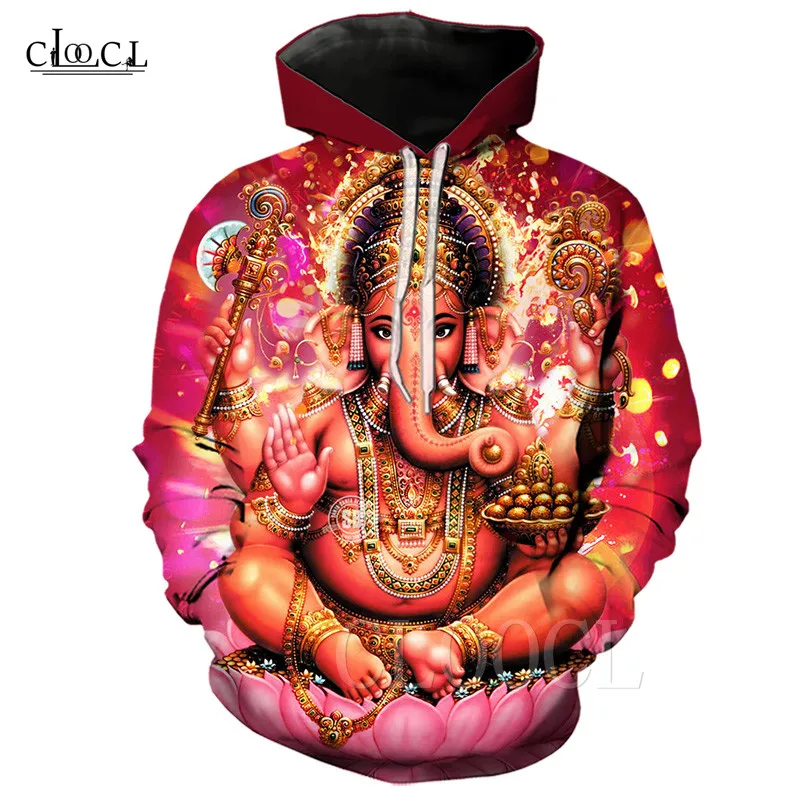 Ganesha God of Wisdom горячая Распродажа худи для мужчин/женщин и мужчин Harajuku толстовка с