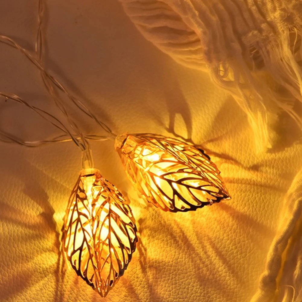 20LED Golden Leaf String Lights Iron Craft 3D Hollow Leaf Decor String Lights Warm White Light String Lights without Battery 3m
20LED Golden Leaf String Lights Iron Craft 3D Hollow Leaf Decor String Lights Warm White Light String Lights without Battery 3m