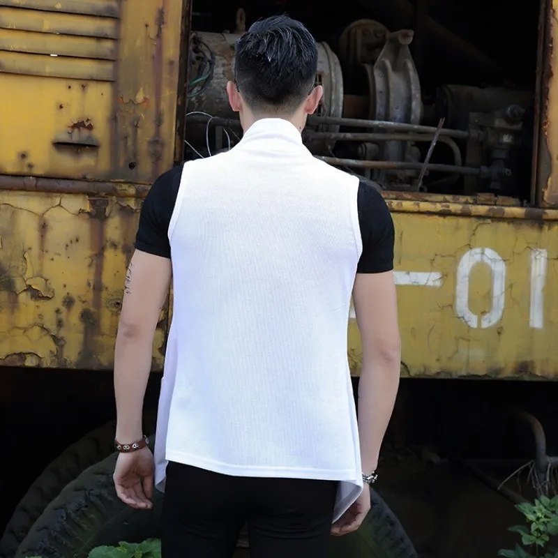New Japan Style Mens Casual Summer Sleeveless Medium Length Vests None Button Open Stitch Streetwear Male Waistcoats Plus Size
New Japan Style Mens Casual Summer Sleeveless Medium Length Vests None Button Open Stitch Streetwear Male Waistcoats Plus Size